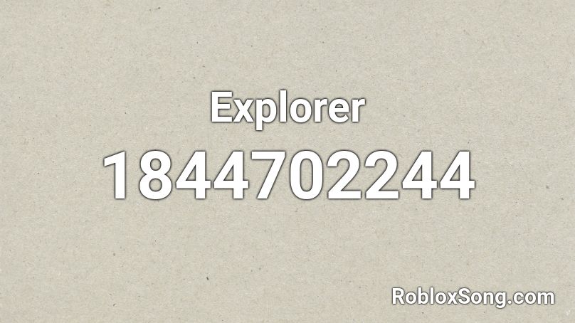 Explorer Roblox ID