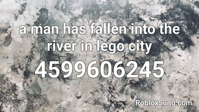 a man has fallen into the river in lego city Roblox ID