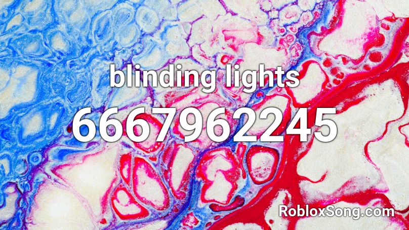 blinding lights Roblox ID