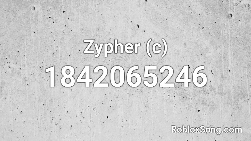 Zypher (c) Roblox ID