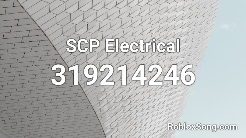 SCP Electrical Roblox ID