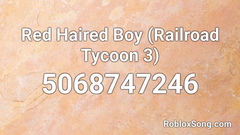 Red Haired Boy (Railroad Tycoon 3) Roblox ID
