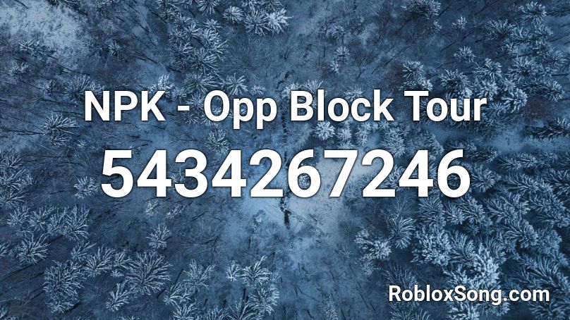 NPK - Opp Block Tour Roblox ID