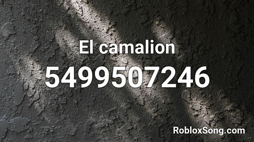 El camalion Roblox ID