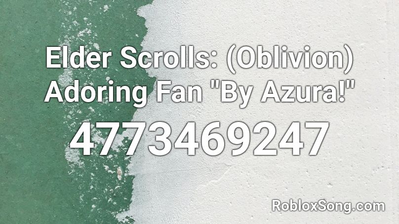 Elder Scrolls: (Oblivion) Adoring Fan 