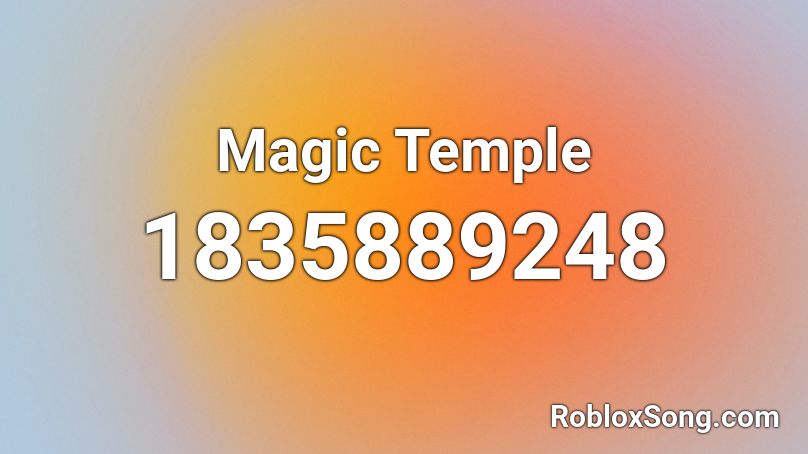 Magic Temple Roblox ID