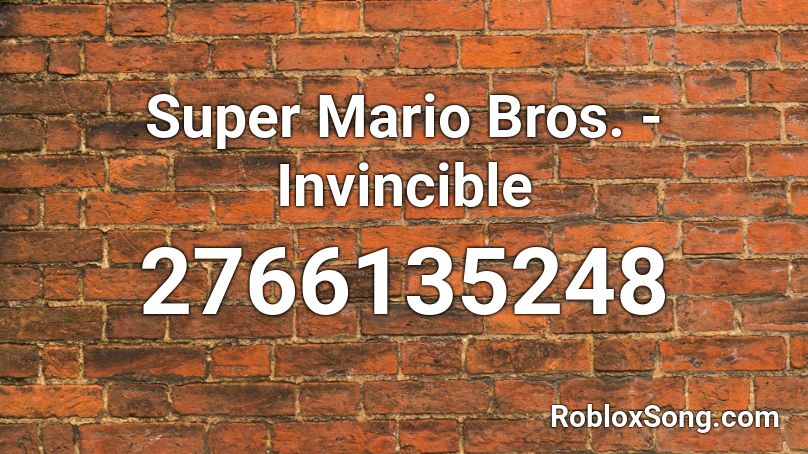 Super Mario Bros. - Invincible Roblox ID
