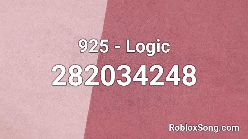 925 - Logic  Roblox ID