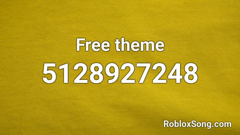 Free theme Roblox ID