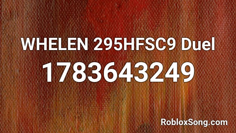 WHELEN 295HFSC9 Duel  Roblox ID