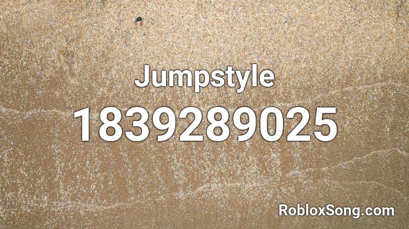 Jumpstyle Roblox ID