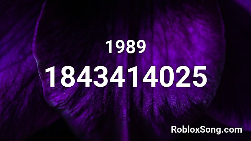 1989 Roblox ID