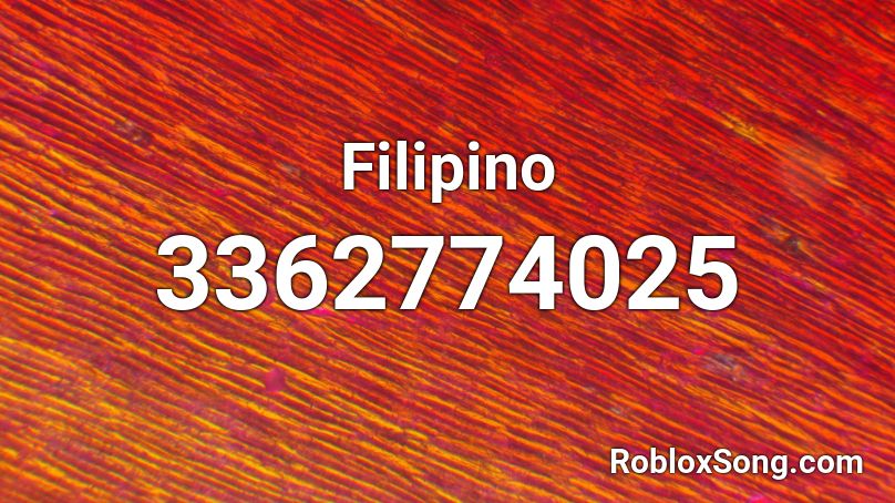 Filipino Roblox ID