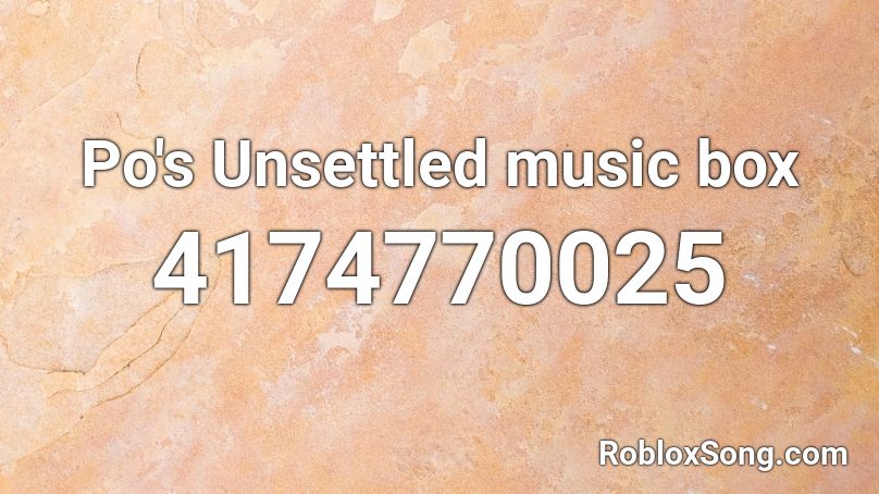 Unsettling Music Box Roblox ID