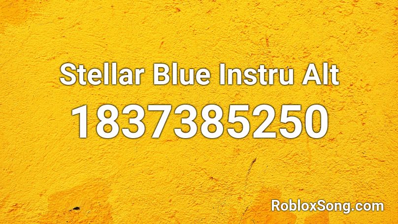 Stellar Blue Instru Alt Roblox ID