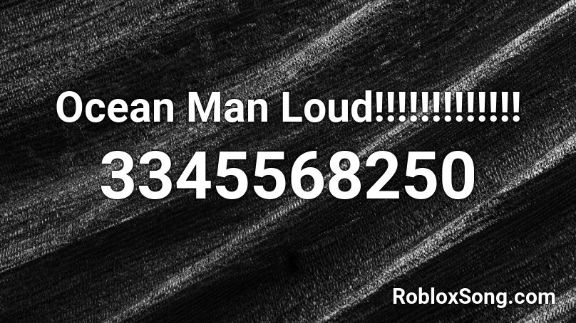 ocean man roblox id full