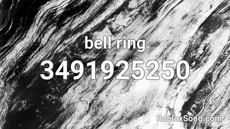 bell ring Roblox ID