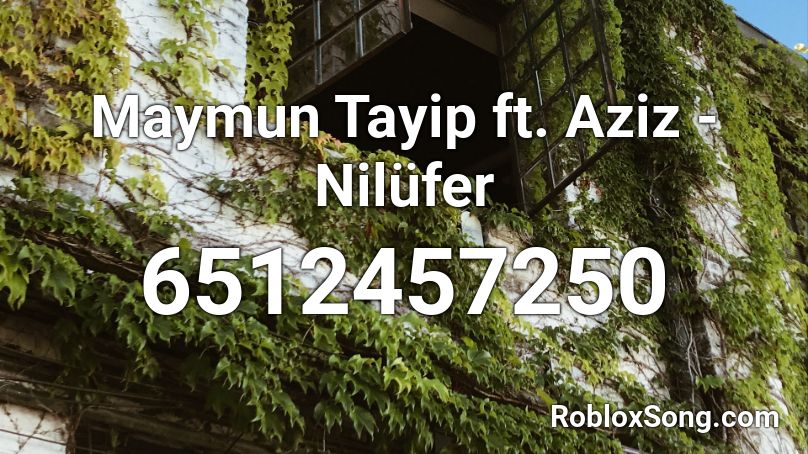 Maymun Tayip ft. Aziz - Nilüfer Roblox ID