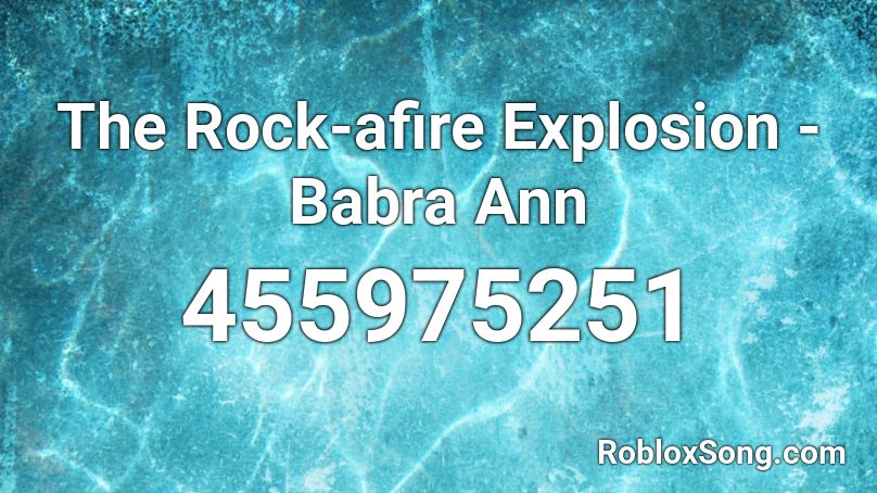 The Rock-afire Explosion - Babra Ann Roblox ID