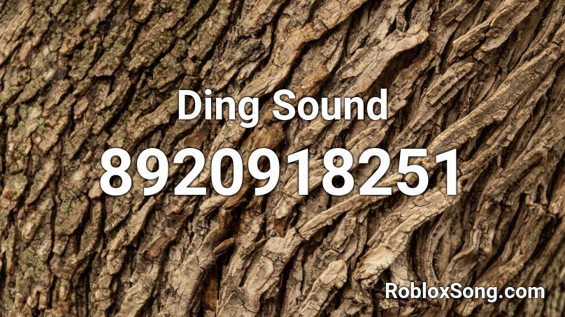 Ding Sound Roblox ID