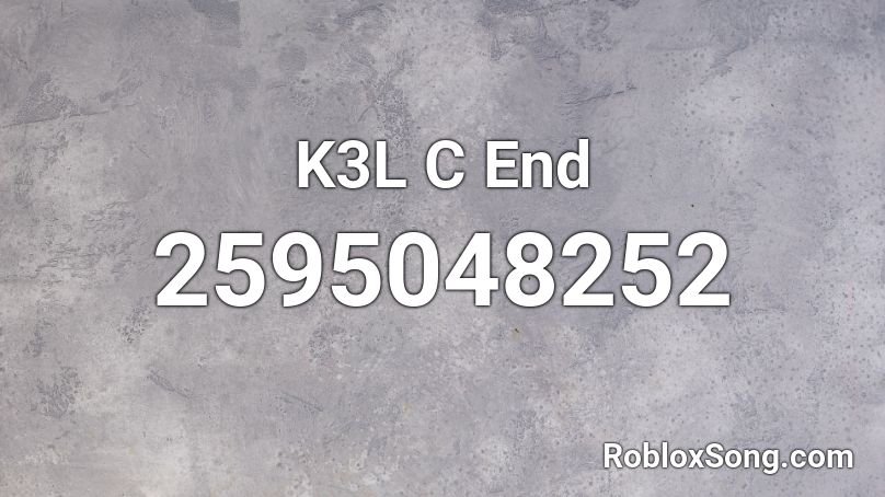 K3L C End Roblox ID