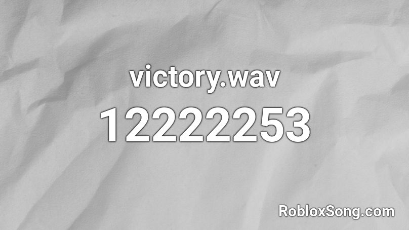 victory.wav Roblox ID