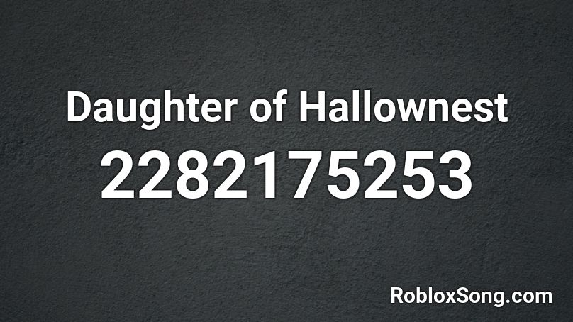 Daughter of Hallownest Roblox ID