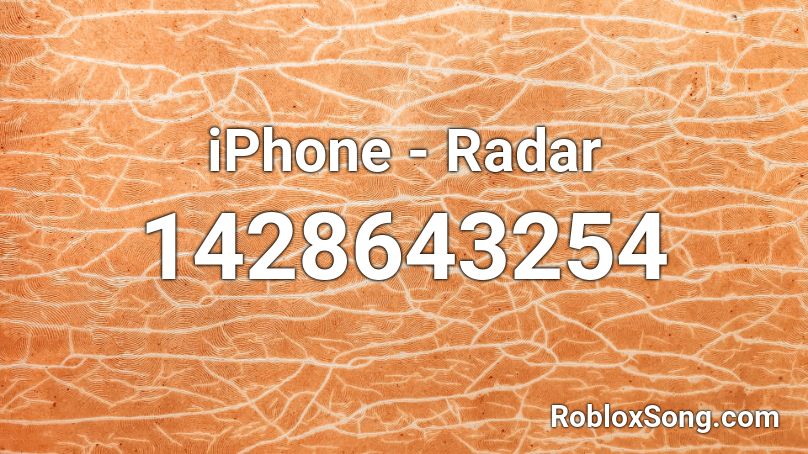iPhone - Radar Roblox ID