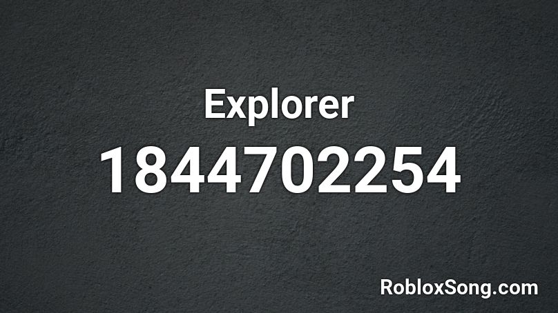 Explorer Roblox ID