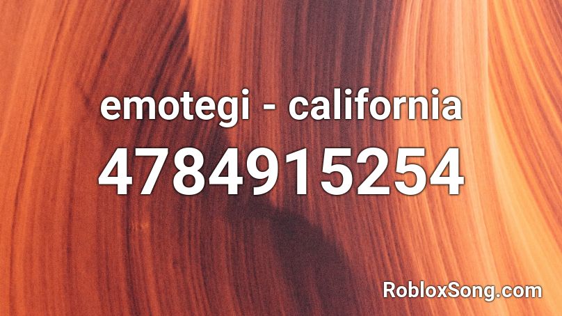 emotegi - california Roblox ID