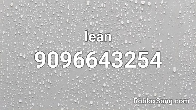 lean Roblox ID