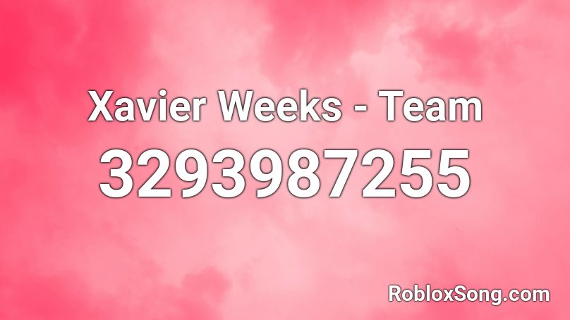 Xavier Weeks - Team Roblox ID