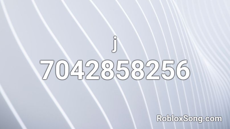 j Roblox ID