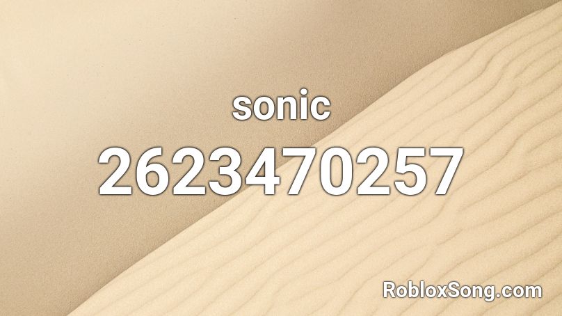sonic-roblox-id-roblox-music-codes