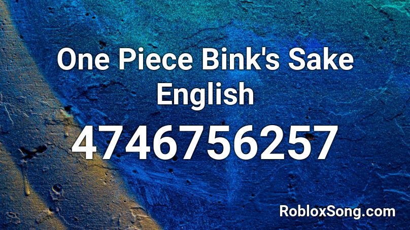 One Piece Bink's Sake English Roblox ID