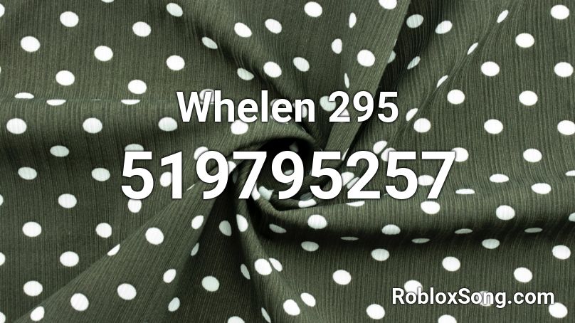 Whelen 295 Roblox ID