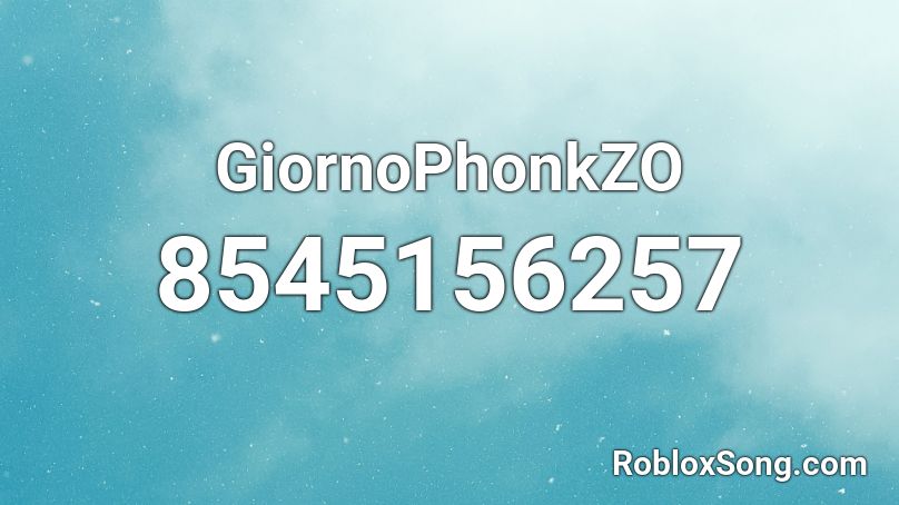 GiornoPhonkZO Roblox ID