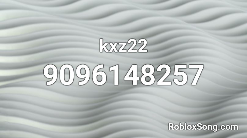 kxz22 Roblox ID