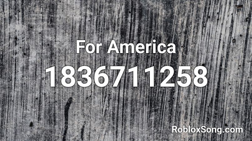 For America Roblox ID