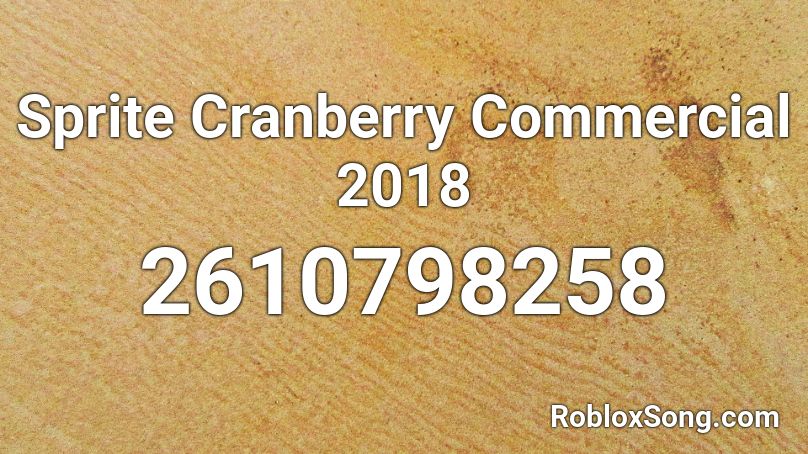 Sprite Cranberry Roblox Id