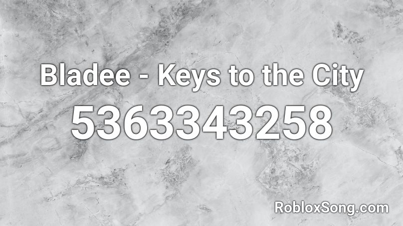 Bladee - Keys to the City Roblox ID