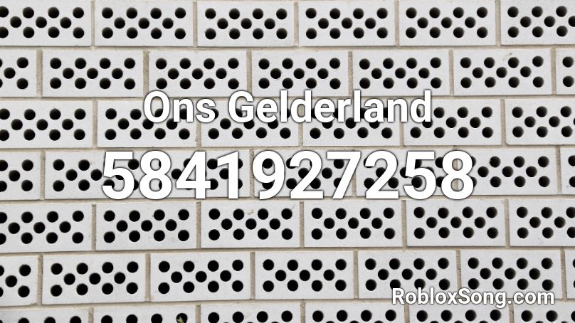 Ons Gelderland Roblox ID