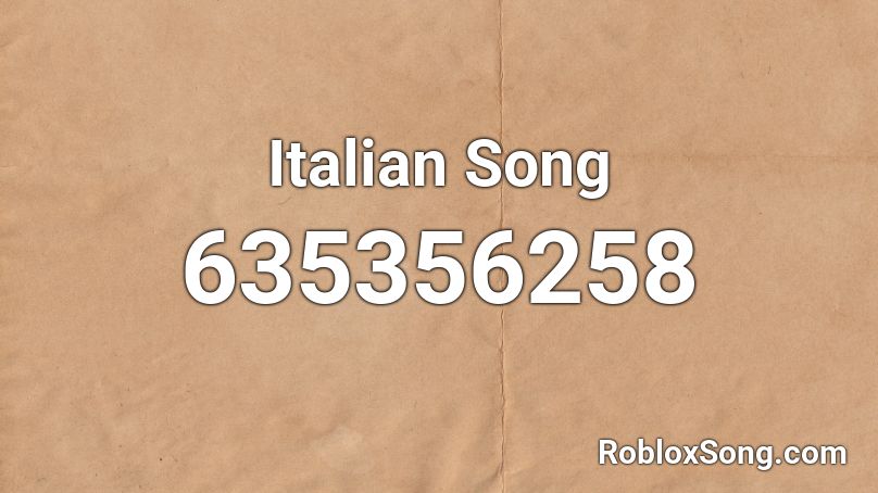 Italian Song Roblox Id Roblox Music Codes - roblox italian song