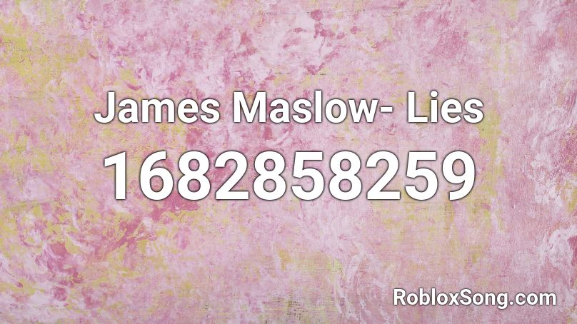James Maslow- Lies Roblox ID