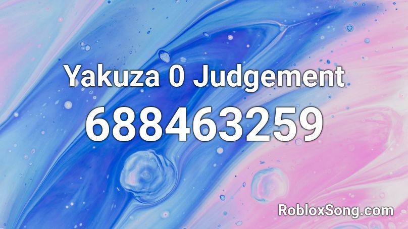 Yakuza 0 Judgement Roblox ID