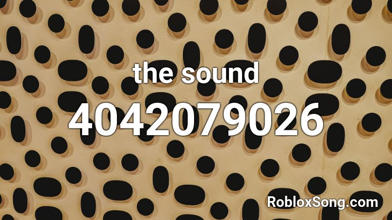 the sound Roblox ID