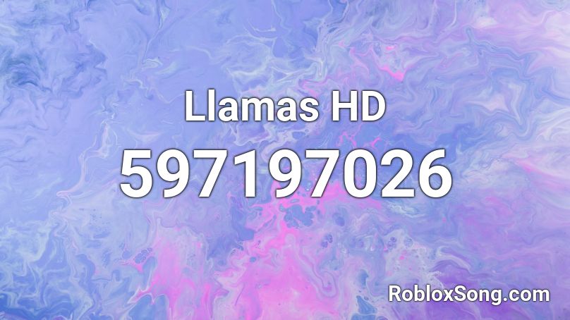 Llamas HD Roblox ID