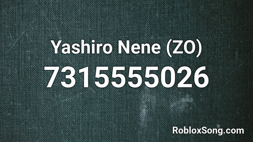 Yashiro Nene (ZO) Roblox ID