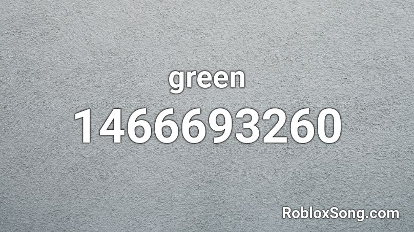 green Roblox ID