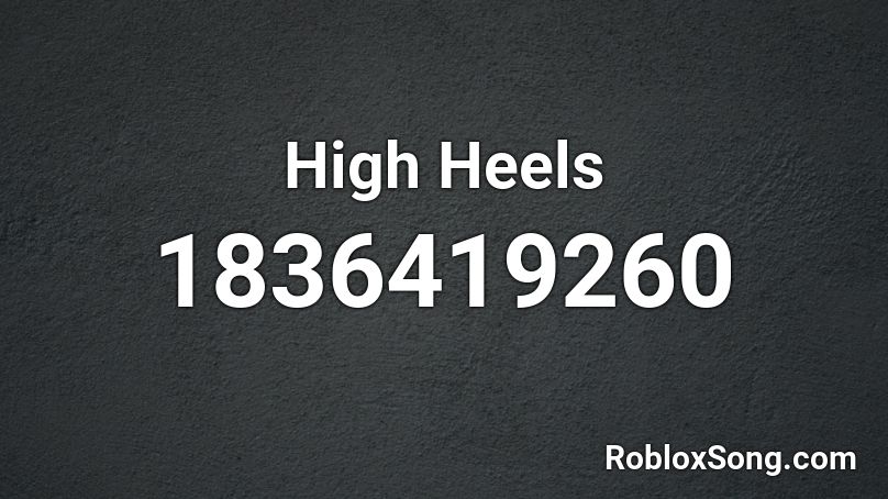 High Heels Roblox ID